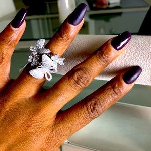 Sterling silver 925 and crystal butterfly🦋ring!!!